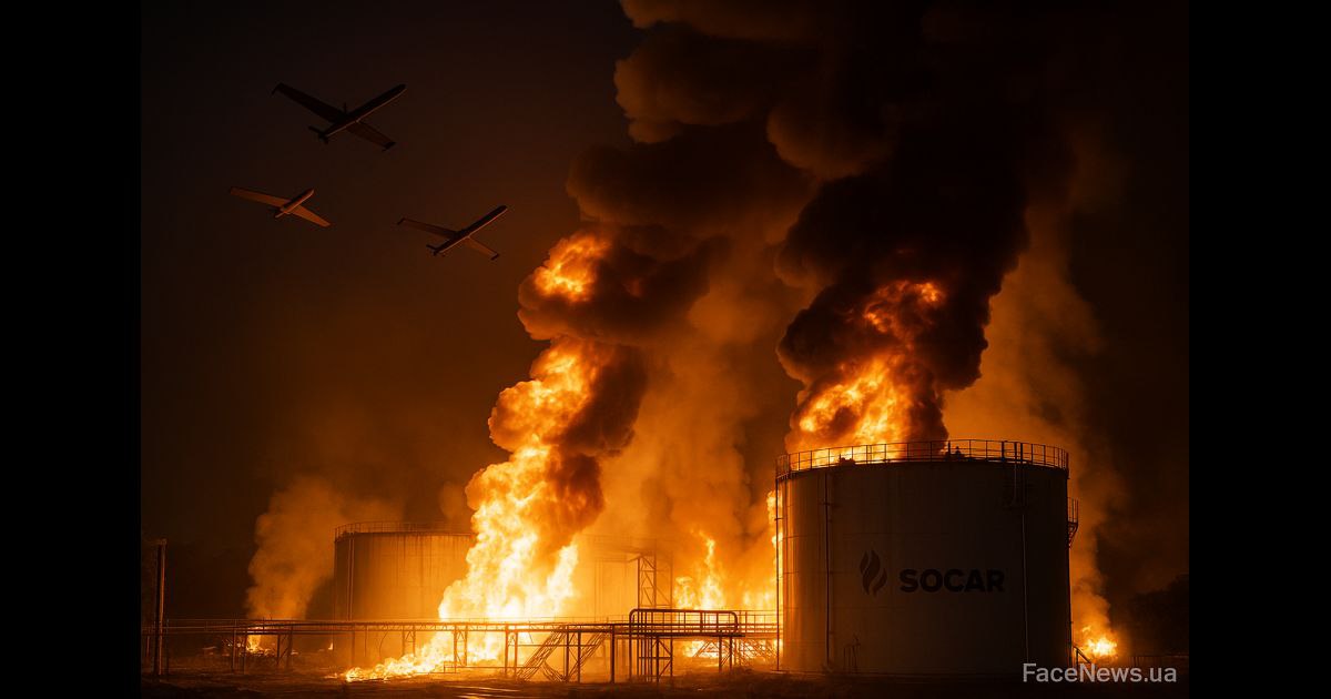 Росія атакувала нафтобазу SOCAR в Одеській області
