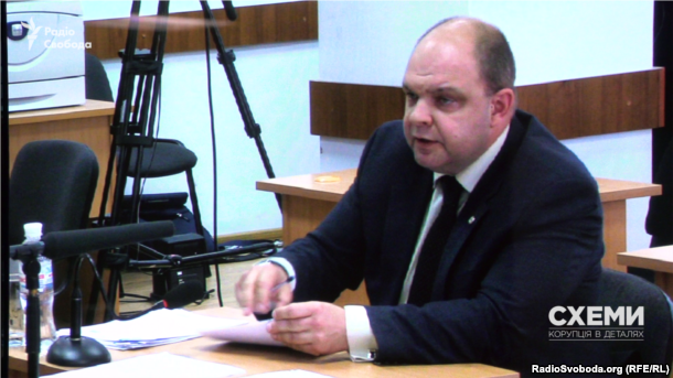 Судья Дмитрий Гаращенко во время собеседования в рамках переаттестации