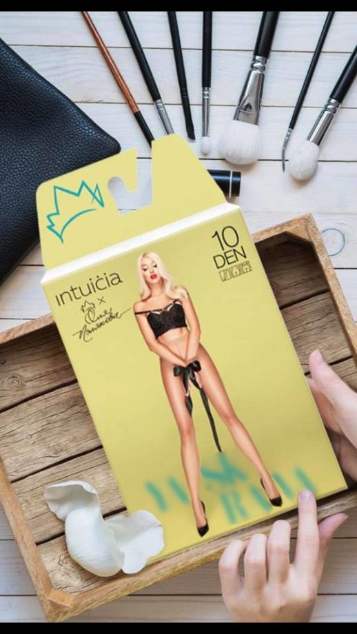 Фото Оли Поляковой использовали в рекламной кампании 