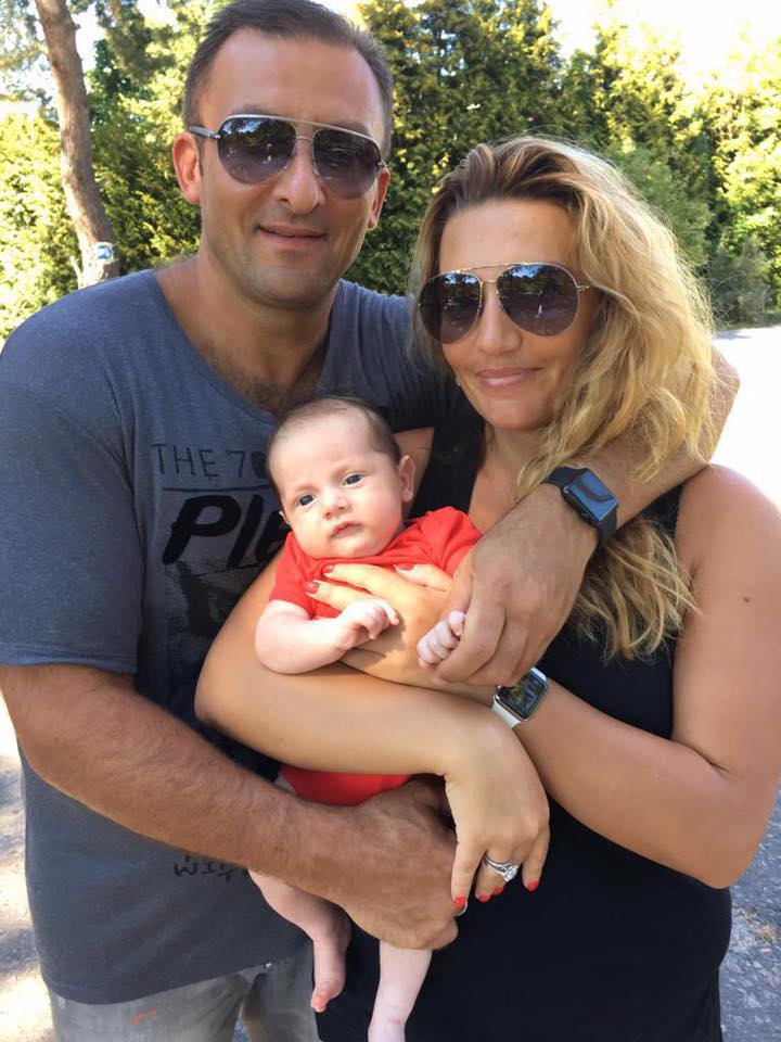 Соболев с женой и сыном 