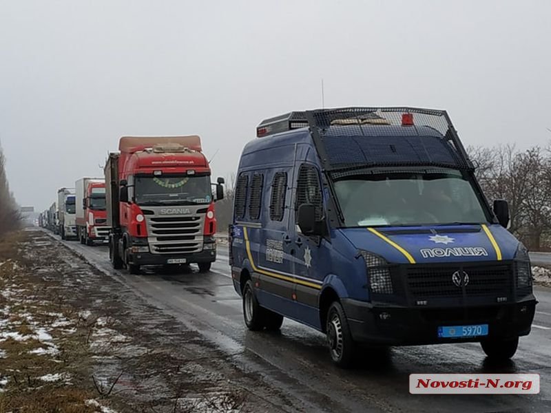На Николаевщине ограничили движение по трассе Н-24