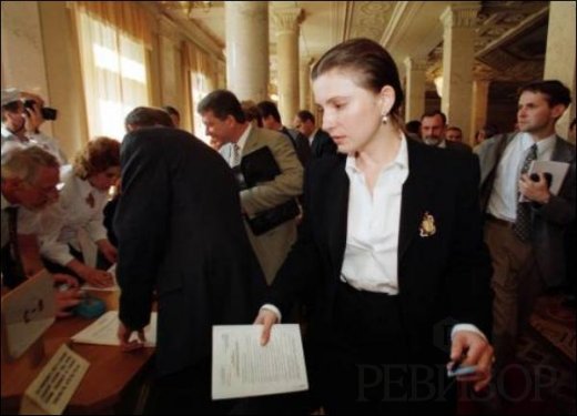 глава парламентского Комитета по вопросам бюджета Юлия Тимошенко, 1 ноября 1999 года
