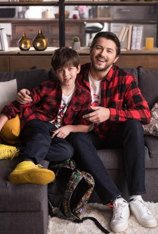 Сергей Притула с сыном Димой