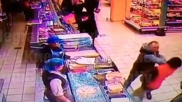 Убийство с одного удара в киевском супермаркете