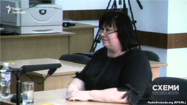 Судья Апелляционного суда Киева Елена Мазурик во время прохождения переаттестации