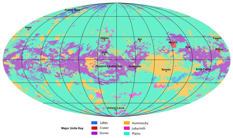 Карта Титана