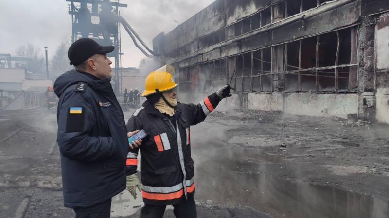 В Полтаве произошел масштабный пожар на складах