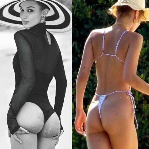 Беллу Хадид "уличили" в фотошопе ягодиц