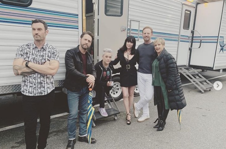 Командное фото со съемок Беверли-Хиллз