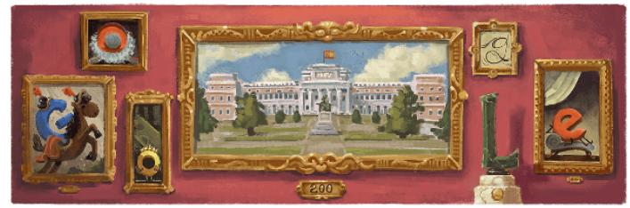 Google посвятил дудл 200-летию со дня основания музея Прадо 