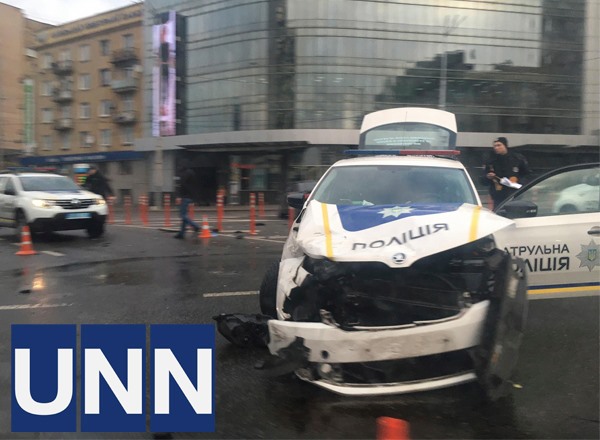 В Киеве автомобиль патрульной полиции попал в ДТП