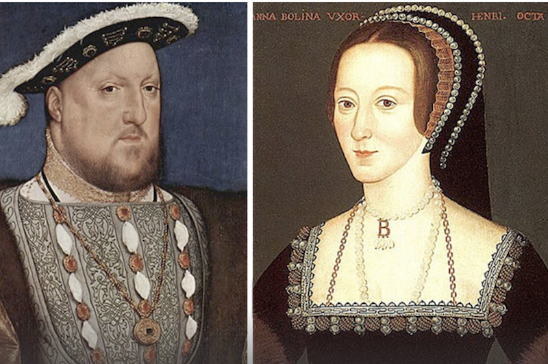 Генрих VIII и Анна Болейн, родители Елизаветы I