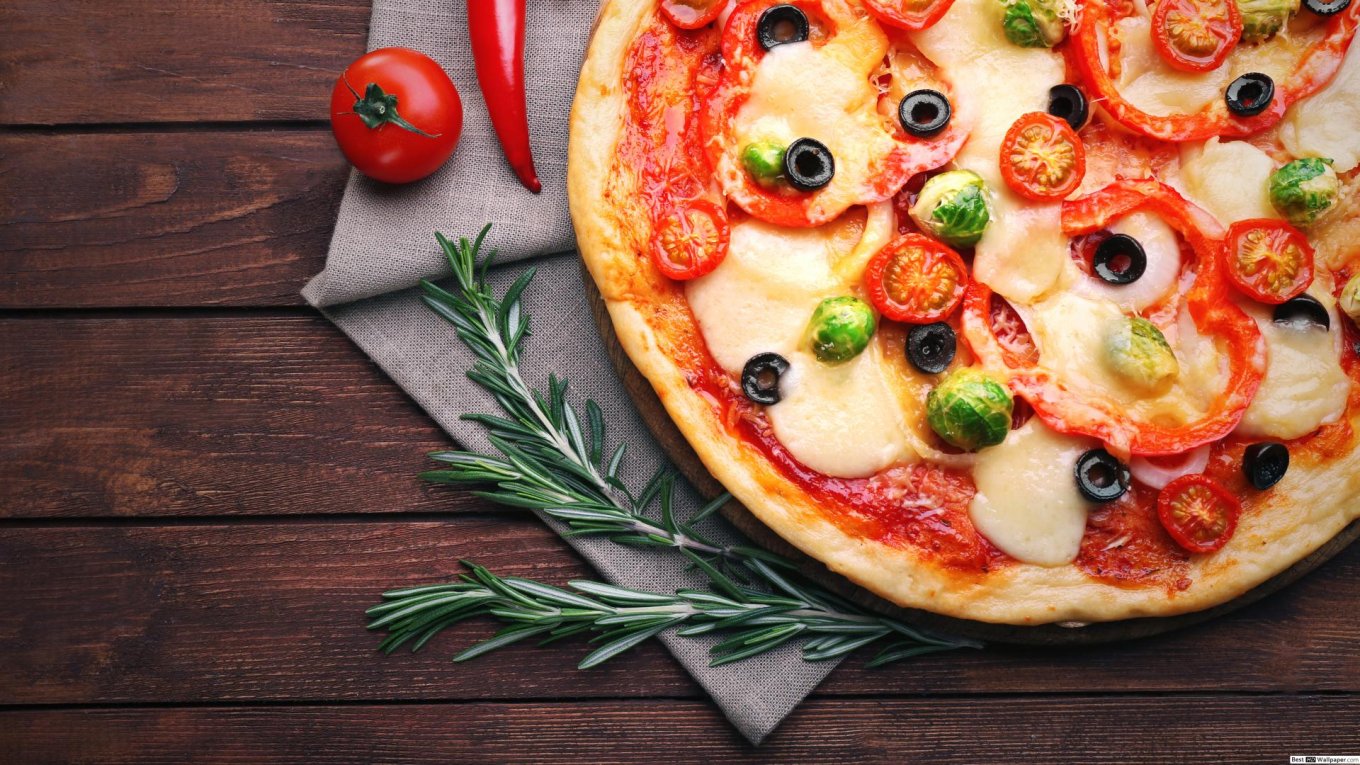 пан-пицца HD обои скачать