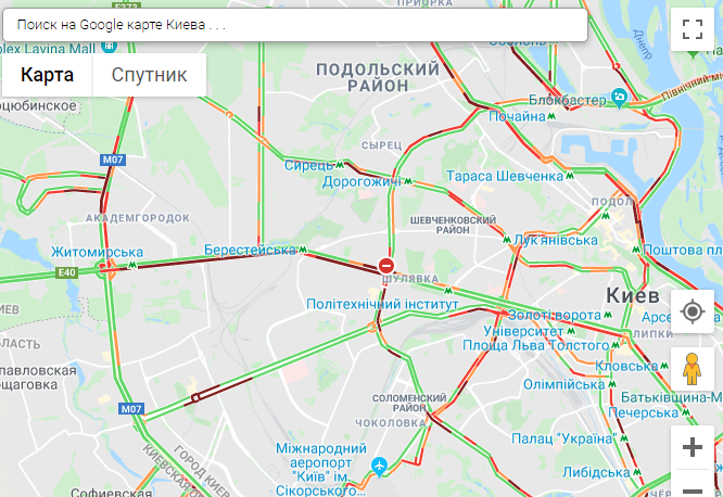Киев житомир пробка