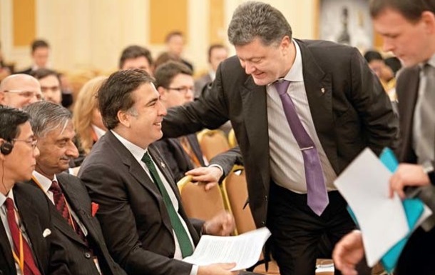 Петр Порошенко и Михеил Саакашвили