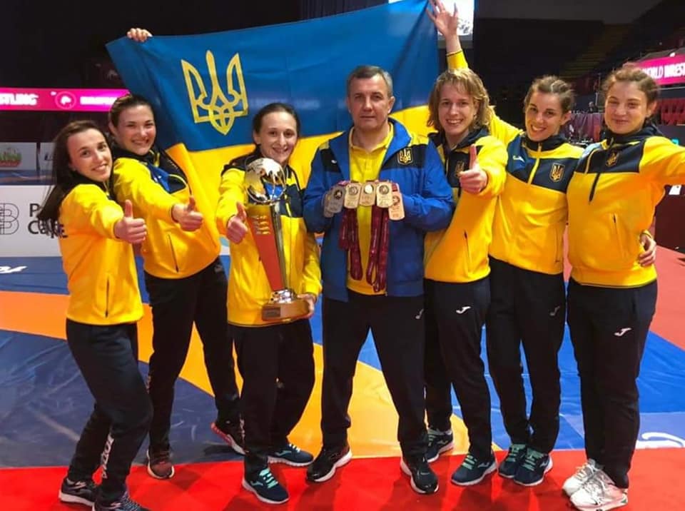 Украинские спортсменки на чемпионате Европы по спортивной борьбе