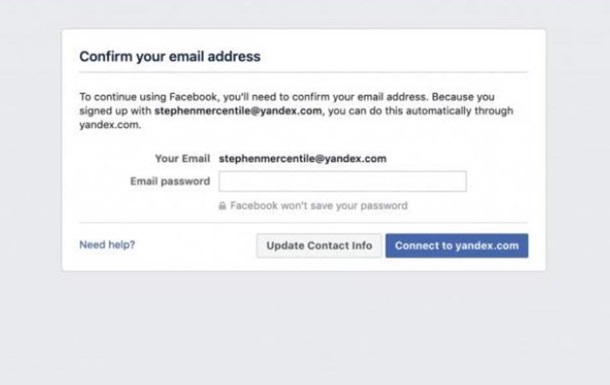 Пользователи Facebook столкнулись с требованием соцсети ввести пароль от электронной почты