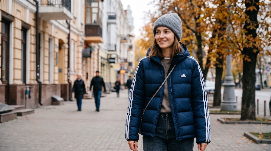 Стильная женская куртка Адидас в Sport City