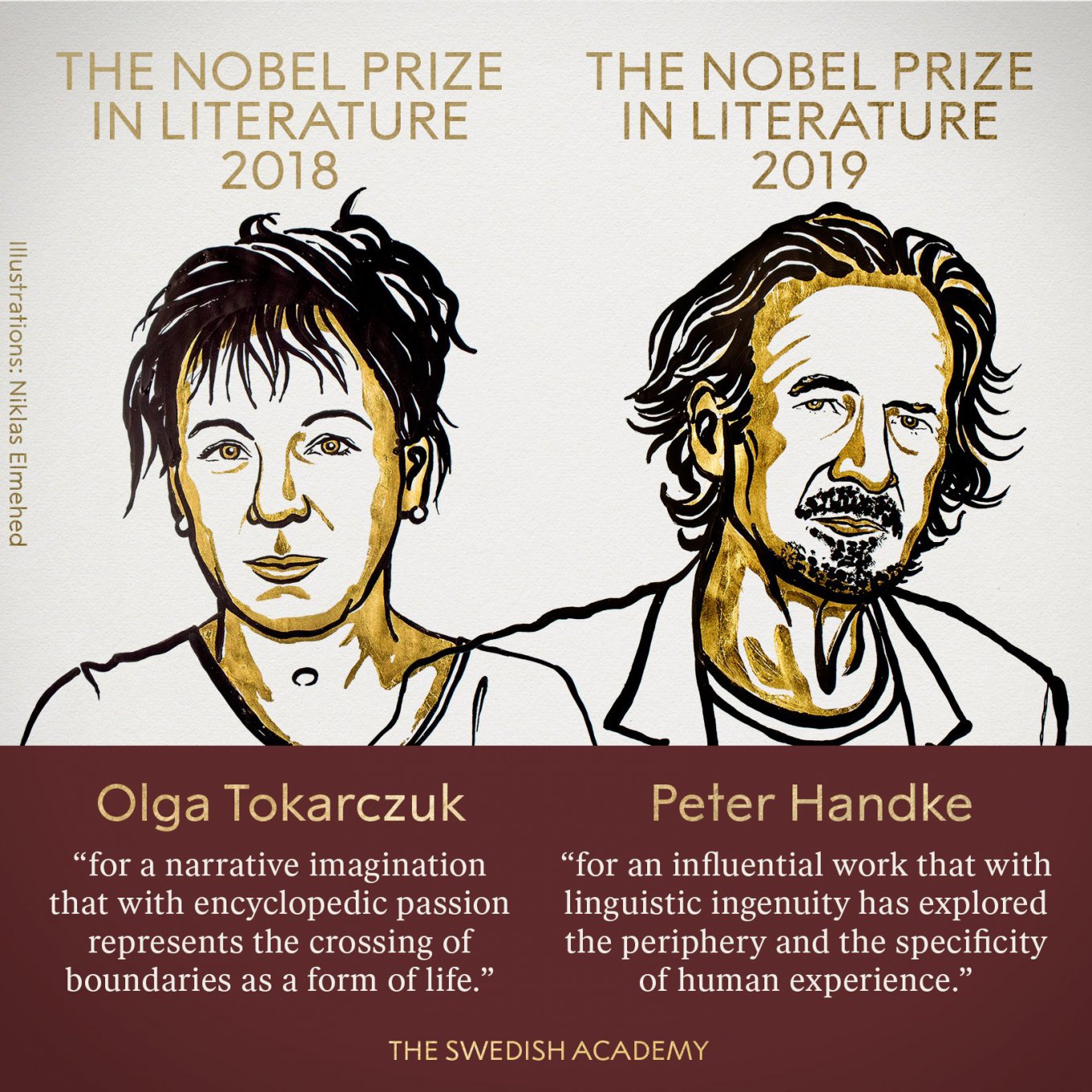 В Швеции присудили Нобеля по литературе