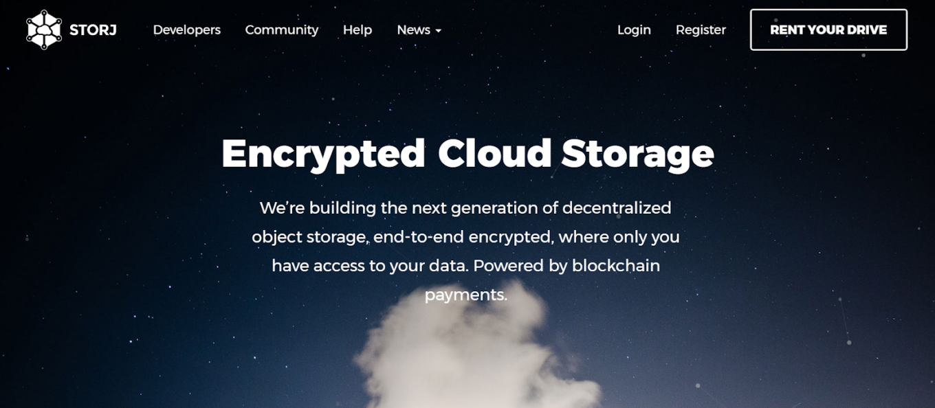 Облачное хранение данных на базе Blockchain