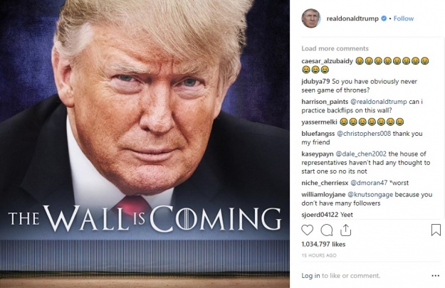 Трамп использовал слоган Игры престолов