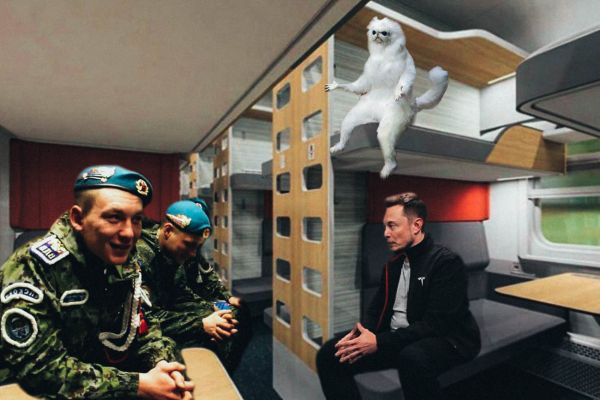 Пользователи соцсетей выкладывают фотожабы на тему российского поезда