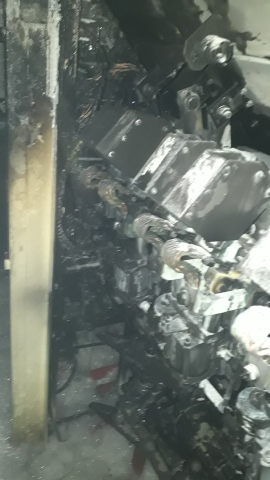 Между станциями Ирпень и Билычи загорелся локомотив