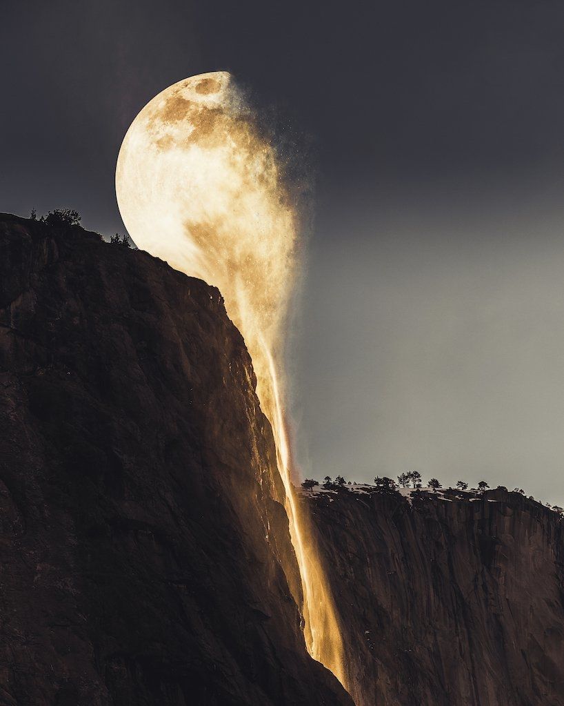 Лунопад. Moonfall. Credit & Copyright: Justin Peters 