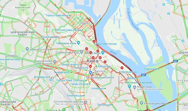 Пробки в Киеве