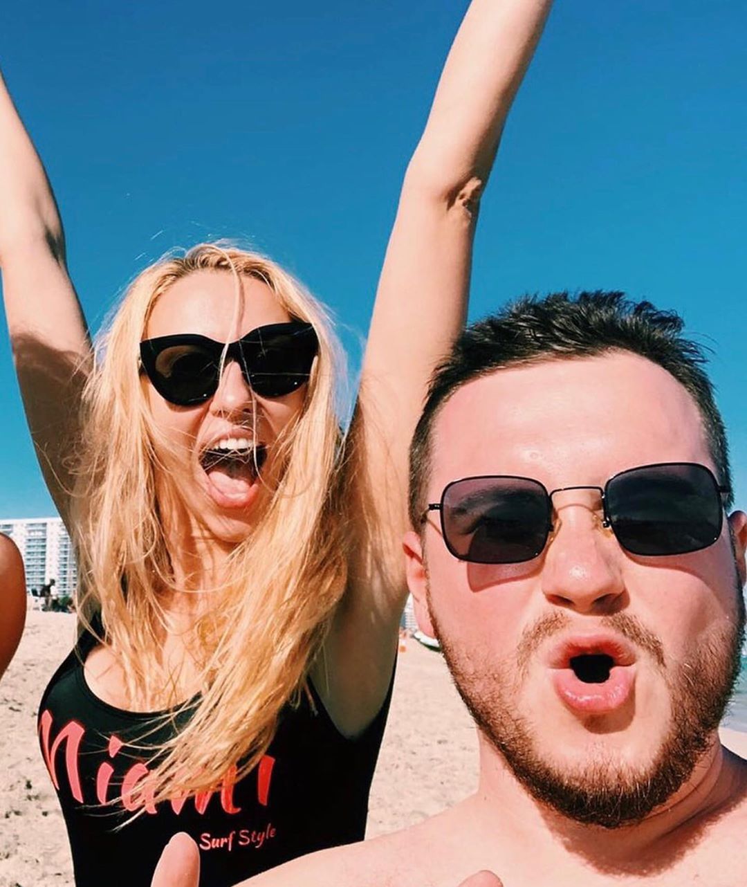 Оля Полякова и ее пир-менеджер Артем