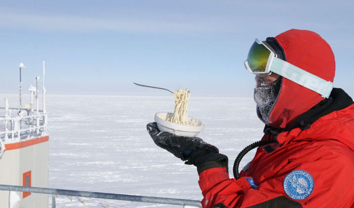 Приготовление пищи в Антарктике