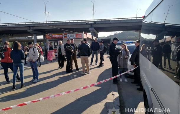 Захват маршрутки в Киеве
