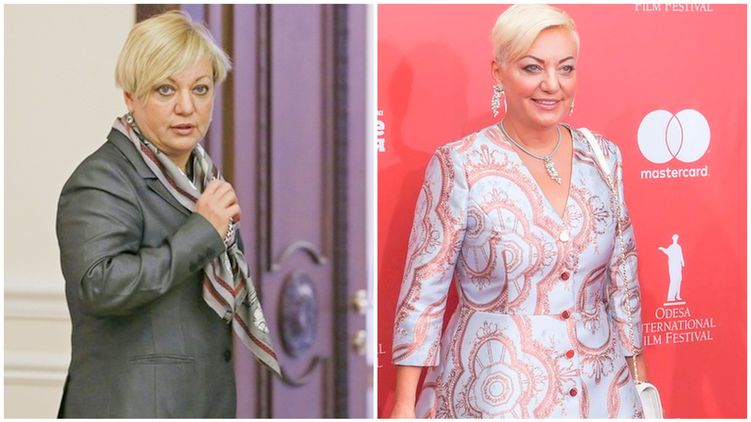 Валерия Гонтарева в мае 2017 (слева) и в июле 2018, фото: facebook.com