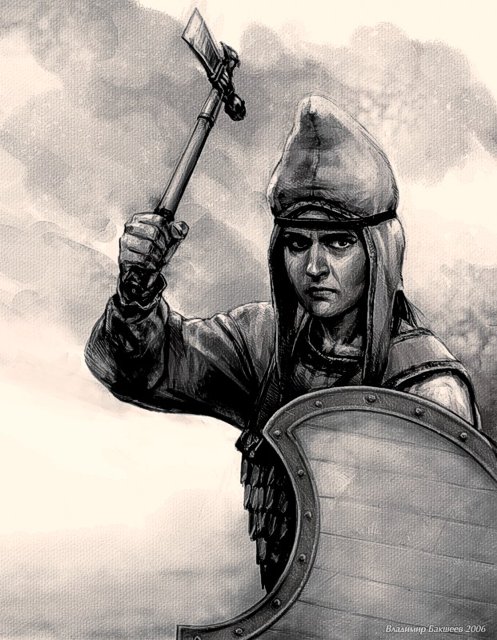 Женщина-воин, сарматы, скифы