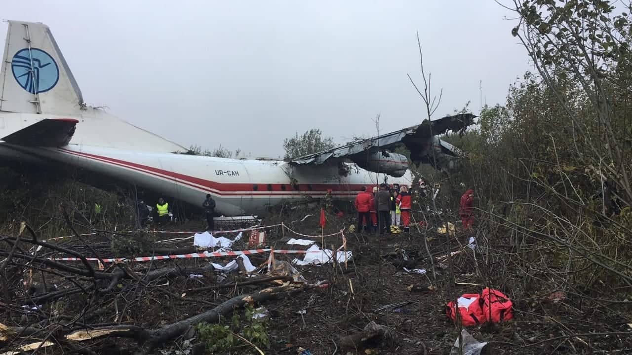 Авария Ан-12 возле Львова