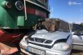 Поїзд розчавив авто у Вінницькій області (фото)