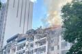 Атака на Київ: у 9-поверхівці знесло кілька поверхів, а в дитсадку - вирва у 7 метрів (відео)
