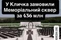 Київ витратить 436 мільйонів на Меморіальний сквер: ЗМІ підозрюють завищені ціни та корупційні схеми