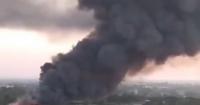 Палає підстанція під Одесою: місто знеструмлене (фото, відео)