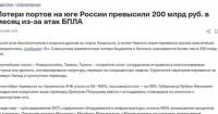 Атаки дронів зупинили порти РФ: збитки перевищили 200 млрд рублів на місяць