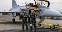 Saab вперше підняла в повітря новий двомісний винищувач Gripen F