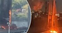 Експерти оцінили наслідки удару по вантах Південного мосту в Києві
