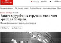 Багато хірургічних операцій виявилися малоефективними, деякі – не кращими за плацебо