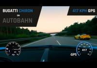 Bugatti Chiron разогнали на автобане до 417 км/ч (видео)