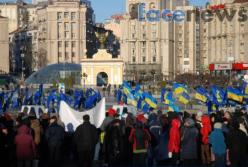 1+1: Акции против Яценюка под Верховной Радой