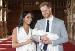 В прессе засветили лицо новорожденного сына принца Гарри и Меган Маркл