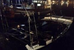 На причале под Одессой горела яхта депутата (фото)