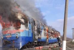 В Николаевской области горел пассажирский поезд