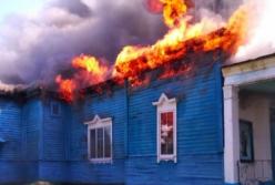 В Житомирской области горела деревянная церковь