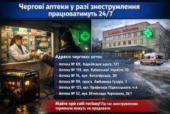 У Києві визначили перелік цілодобових аптек на випадок тривалих відключень світла